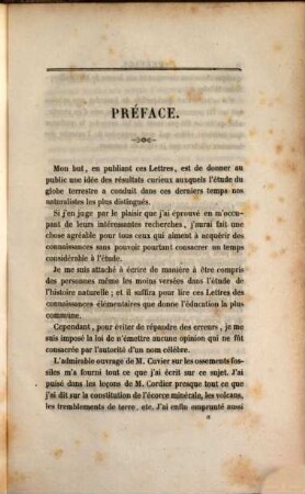 Lettres sur les révolutions du globe