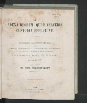 VII. [Dissertationen]