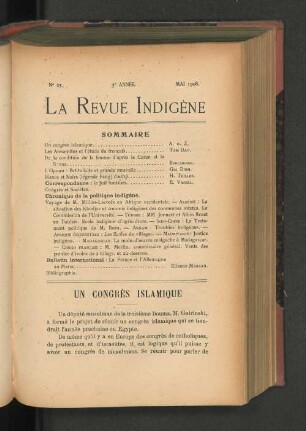 Un Congrès Islamique.