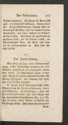 [71. Der Taubenschwanz. - 80. Das Rindvieh.]