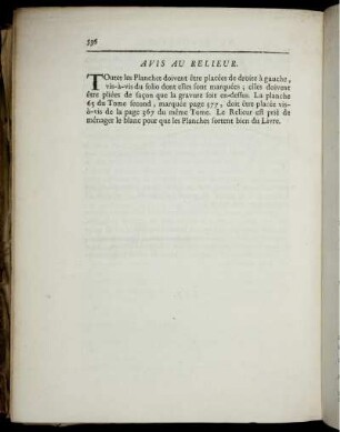 Avis Au Relieur. Fautes à corriger dans le second Volume.
