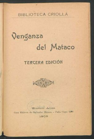 Venganza del Mataco