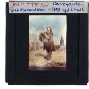 Watteau, Savoyarde mit Murmeltier