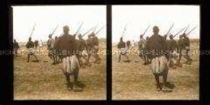 Infanterie, marschierende bewaffnete Männer, Marokko