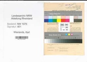 Entnazifizierung Karl Wienands , geb. 08.08.1906 (Sparkassenbuchhalter)