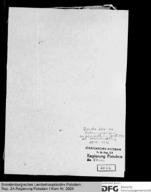 Bericht über die Ordnungsprüfung der Jahresrechnung 1931-1933 der Kreisverwaltung Ostprignitz
