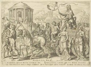 Der Triumph der Keuschheit, Blatt 2 aus der Folge "Die Triumphe des Petrarca"