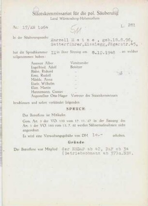 Heine, Marzell