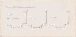Dienstwohnung des Reichsaußenministers Joachim von Ribbentrop, Berlin-Mitte Umbau: Tennishaus: Türrahmung in der Vorhalle Detail Varianten (alt)