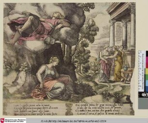 [Zéphir enlevant Psyché par ordre de l'Amour; Zephyr Carrying Psyche Off ... to an Enchanted Palace; Zephir trägt Psyche zu einem verzauberten Palast]