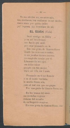 El Eden : (Vals)