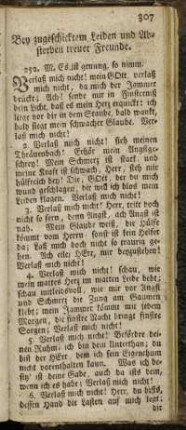 Bey zugeschicktem Leiden und Absterben treuer Freunde