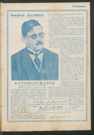 Autobiografía : Nuestros escritores: Juan José de Soiza Reilly