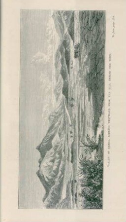 Valley of Sanda, looking westward from the hill behind the town