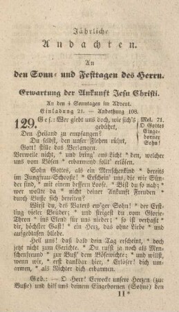 Jährliche Andachten.