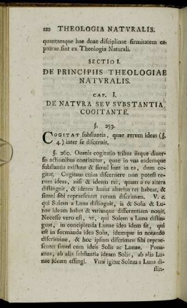 Cap. I. De Natura Seu Substantia Cogitante