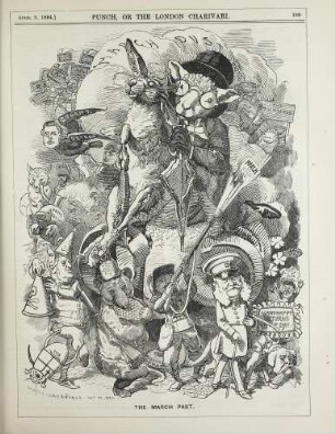The March past