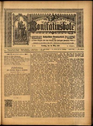 Erste Ausgabe vom Sonntag, den 24. März 1907.