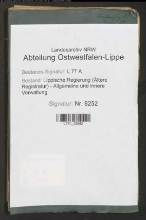 Straßenbau.- Straßenzug II, Distrikt 12 Meierei Schwalenberg - Faselkiepe