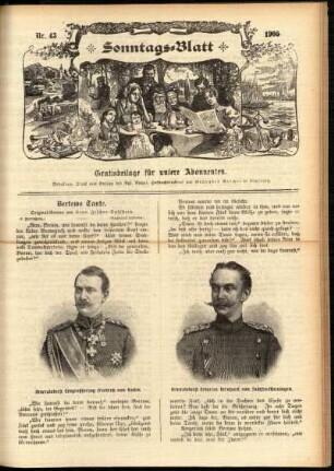 Ausgabe vom Sonntag, den 22. Oktober 1905.
