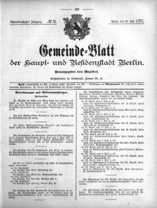1897,31: No. 31, 25. Juli 1897