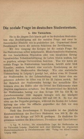 1. Die Tatsachen