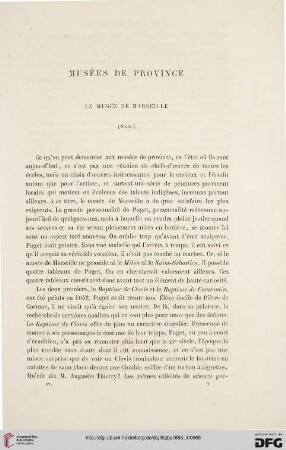 4: Le Musée de Marseille, [2] : musées de province
