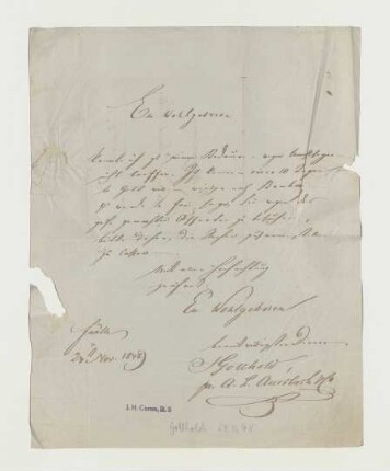 Brief von Auerbach & Comp. an Joseph Heller