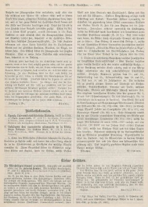 371-374 Kleine Kritiken