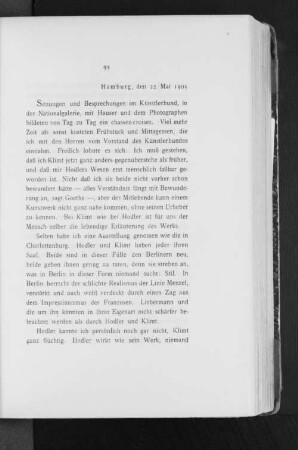 Hamburg, den 22. Mai 1905