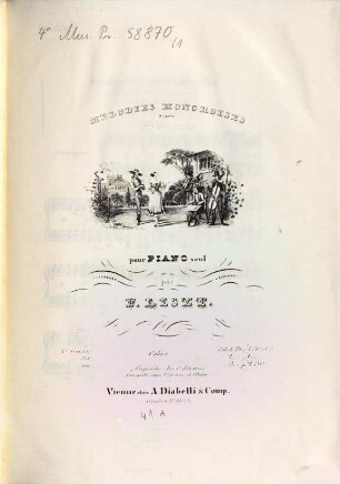 Mélodies hongroises : d'après Fr. Schubert ; pour piano seul, 1. [1840]. - Pl.Nr. D.et C.No.6958. - 23 S.