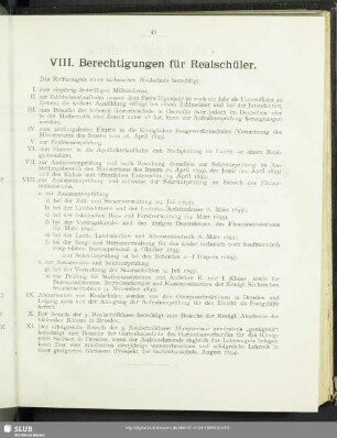 VIII. Berechtigungen für Realschüler