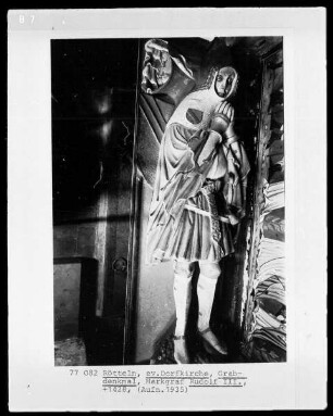 Tumbengrab mit der Liegefigur des Markgrafen Rudolf III. (gestorben 1428)