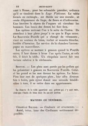 Manuel des cérémonies qui ont lieu pendant la Semaine Sainte et l'octave de Pâques au Vatican