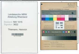 Entnazifizierung Heinrich Thiemann , geb. 16.07.1896 (Arbeiter)