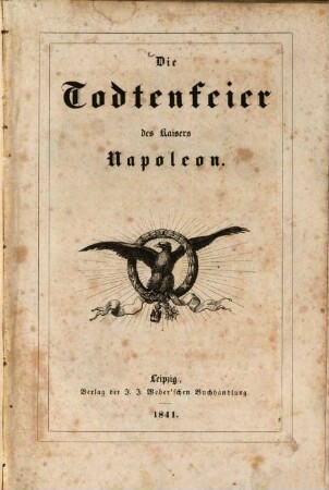 Die Todtenfeier des Kaisers Napoleon