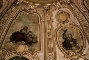 Evangelisten und Tugenden