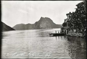 Luganer See (Lago di Lugano), Blick auf den Monte San Salvatore