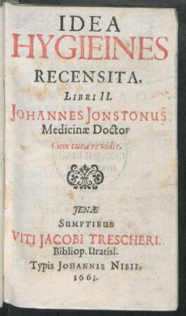 Idea Hygieines Recensita : Libri II.
