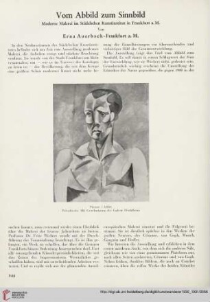 12/13: Vom Abbild zum Sinnbild : moderne Malerei im Städelschen Kunstinstitut in Frankfurt a. M.