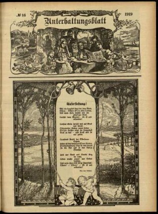 Ausgabe vom Sonntag, den 20. April 1919.