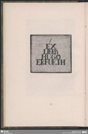 Exlibris Hugo Erfurth