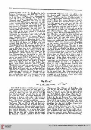 N.F. 7.1927 S. 244-246: Ausdruck, [1]