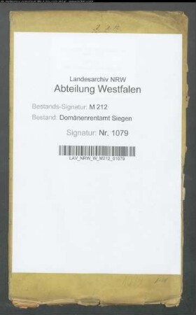 Inventarienstücke des Schlosses in Bilstein