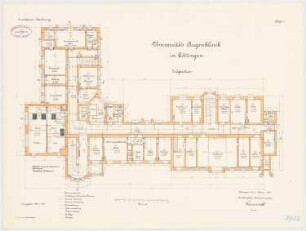 Augenklinik der Universität Göttingen: Grundriss Erdgeschoss 1:100