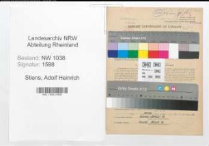 Entnazifizierung Adolf Heinrich Stiens , geb. 10.08.1911 (Angestellter)