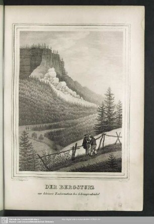 Der Bergsturz am kleinen Zschirnstein bei Kleingieshübel