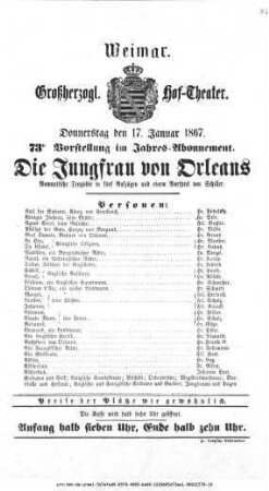 Die Jungfrau von Orleans