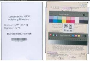 Entnazifizierung Heinrich Bierkaemper , geb. 19.05.1908 (Kaufm.Angestellter)