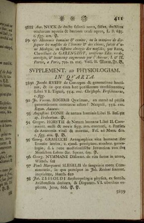Supplement. ad Physiologiam. - Supp. ad Botanicen.